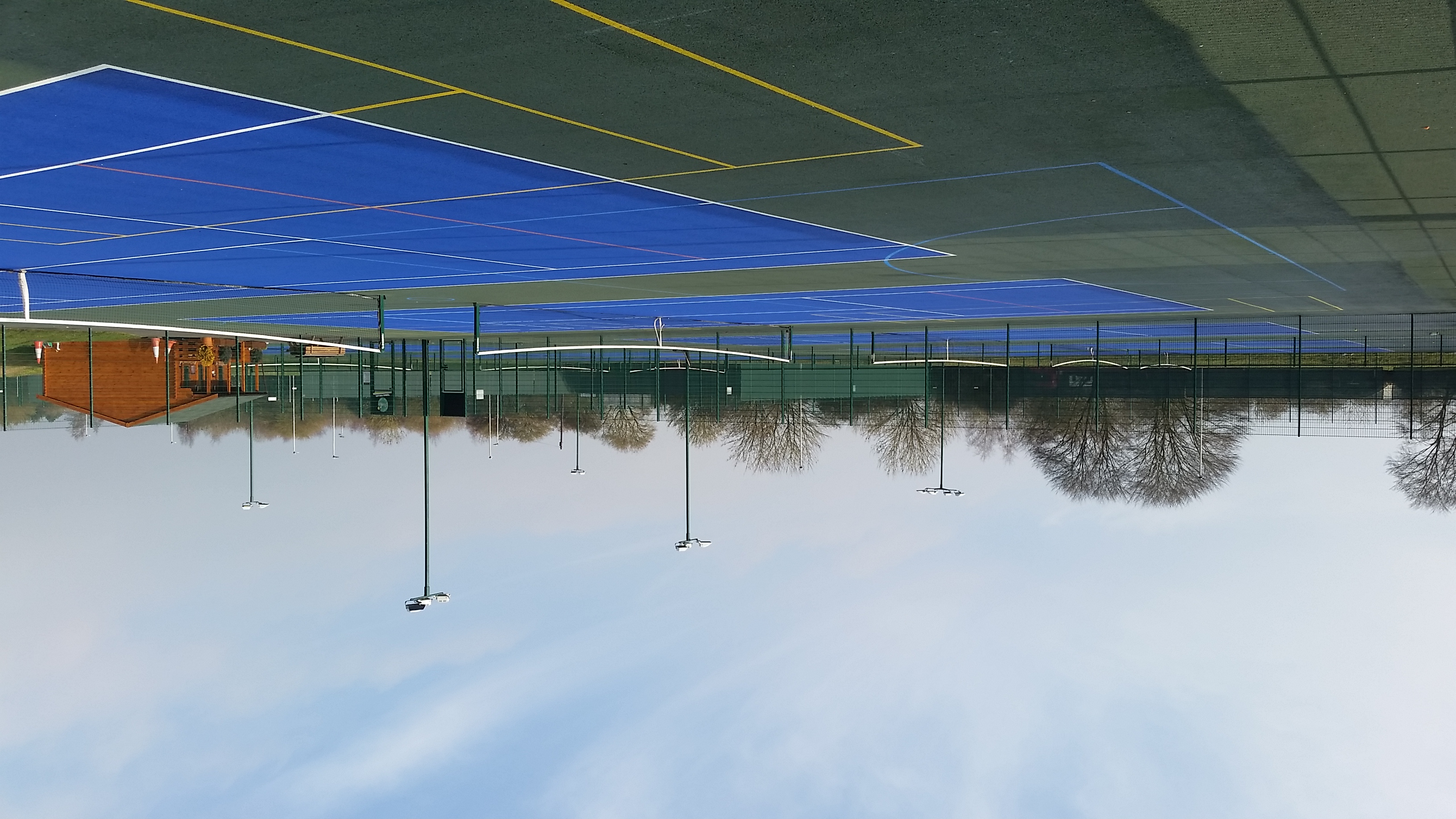 8 tennis courts.